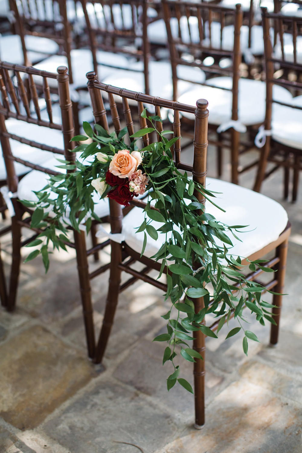Chair floral decor