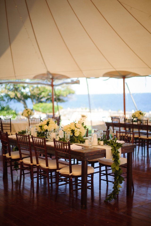 tent wedding reception table decor