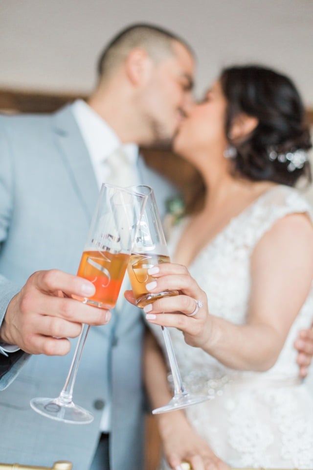 cheers to the new Mr and Mrs