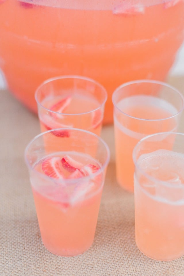 strawberry punch for your guests