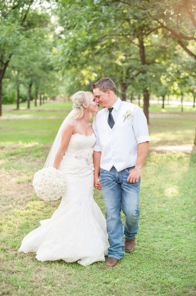 a little bit country bride and groom