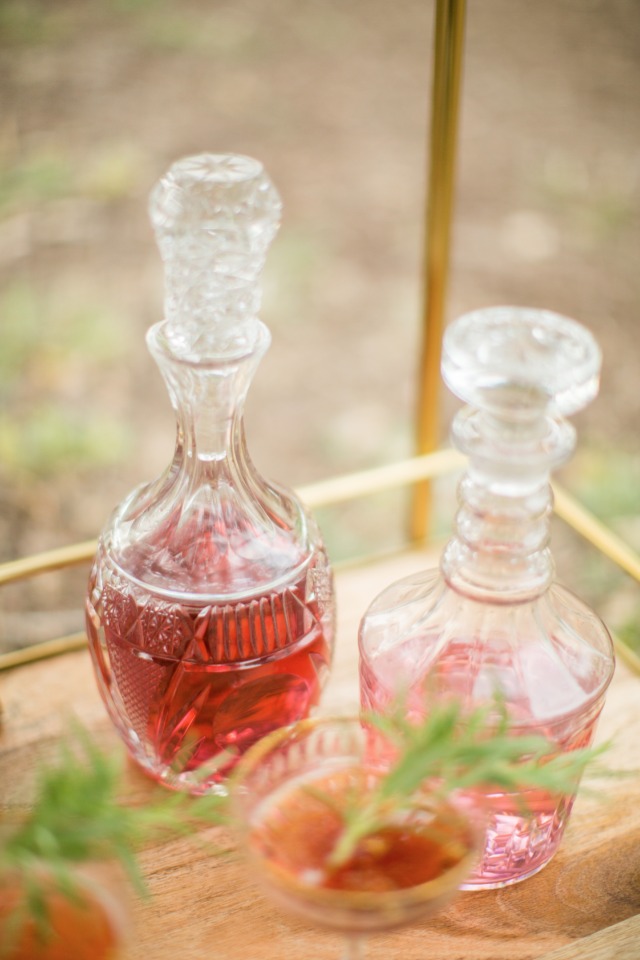 elegant decanters for your wedding bar