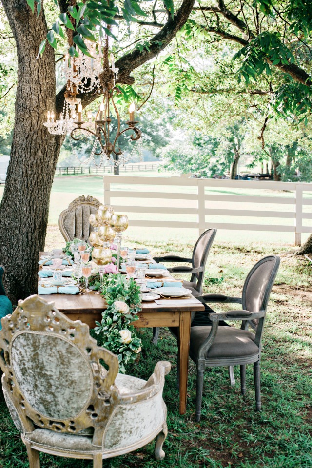 southern styled wedding table
