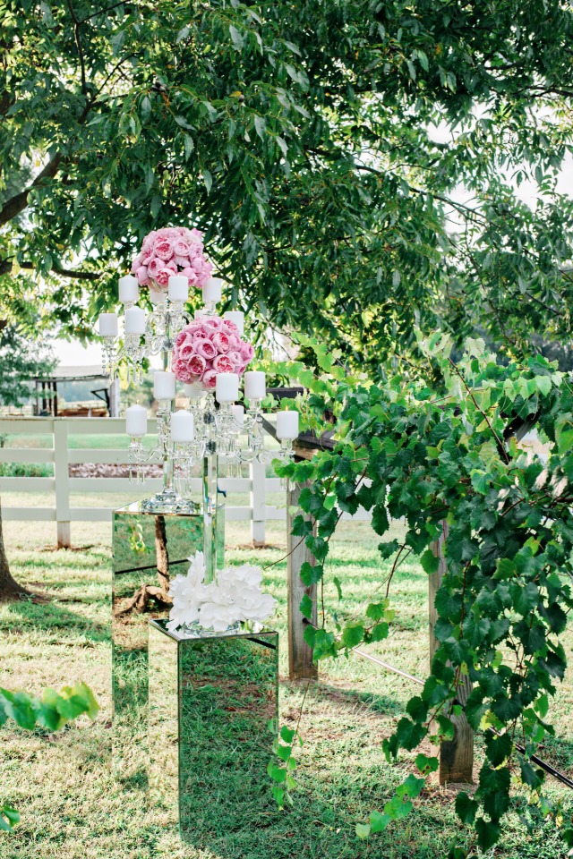 southern style and over the top elegance wedding decor