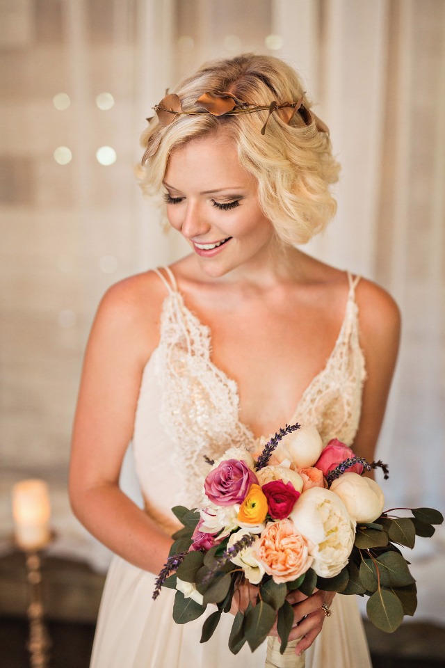 rustic chic bridal style
