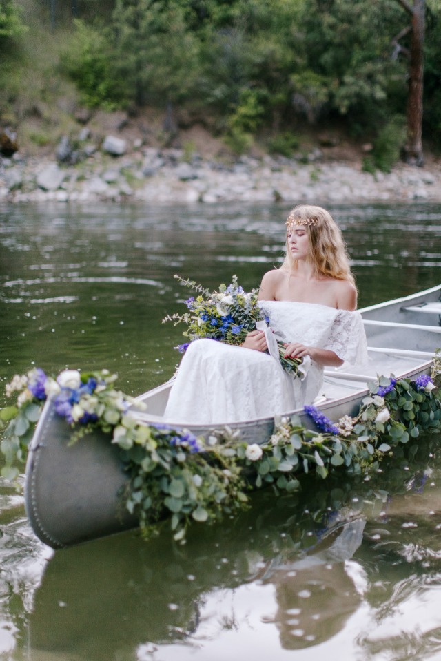 bridal canoe instead of a carriage