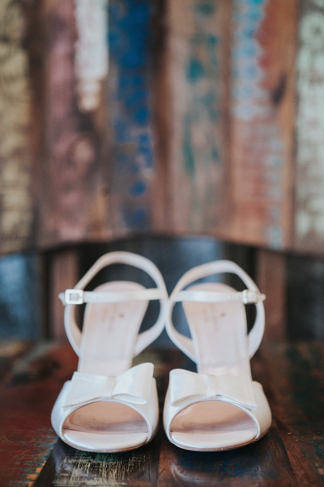 Kate Spade white wedding shoes