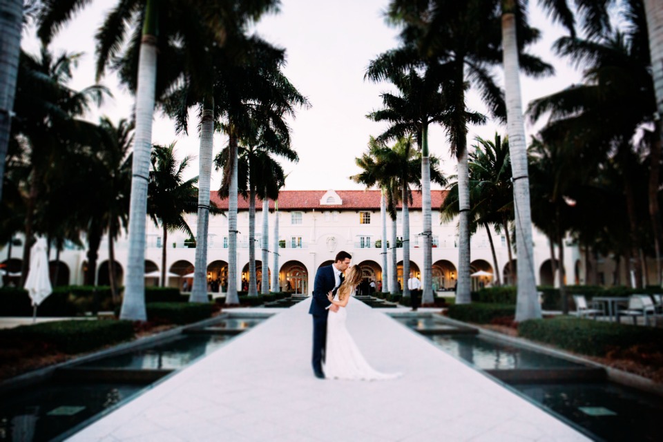 wedding couple at Casa Marina Resort
