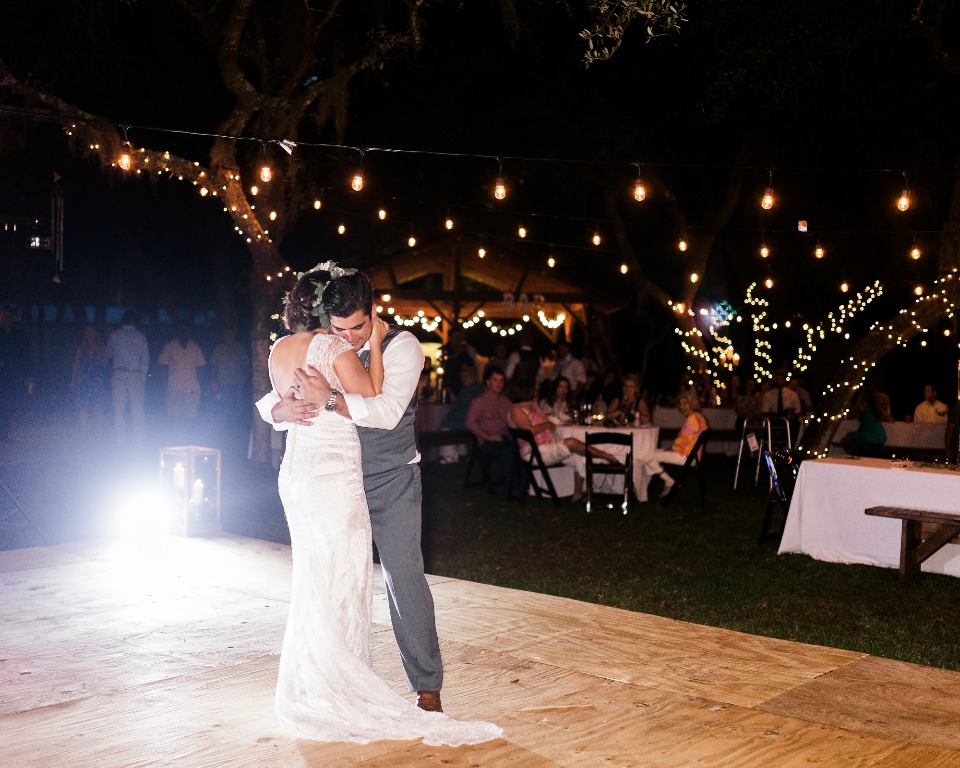 brother of the bride dances with bride for father daughter dance