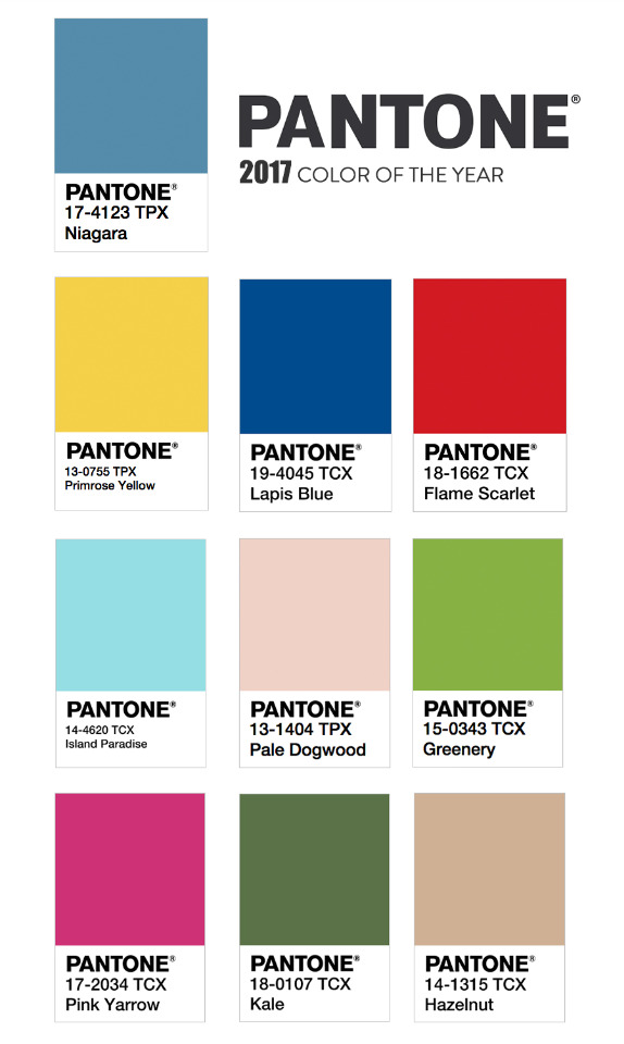 Pantone 2017 color of the year