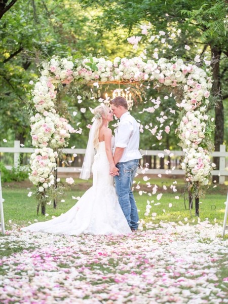 Pink Glam Rustic Chic Wedding