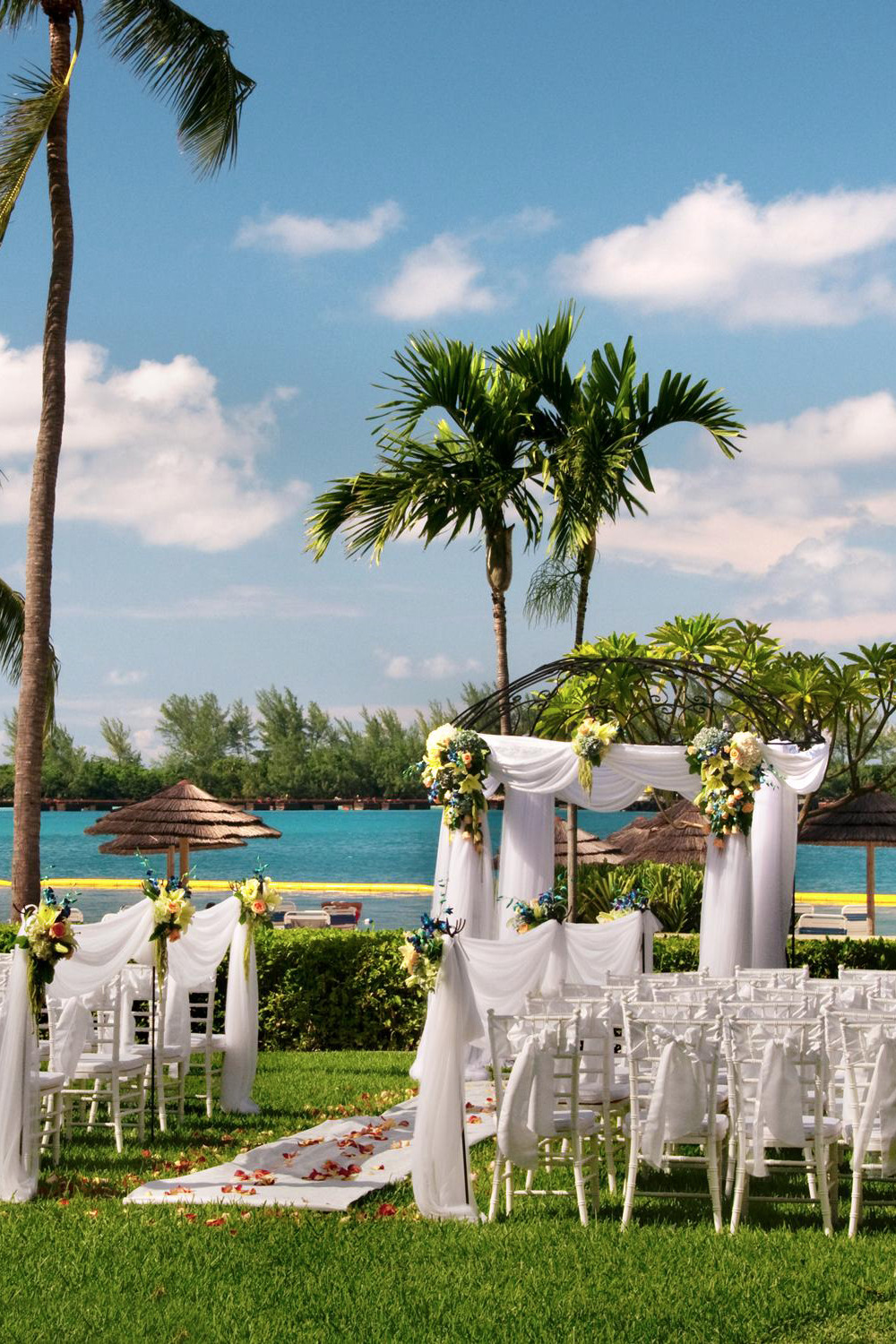 wedding venue at the Hilton in the Bahamas