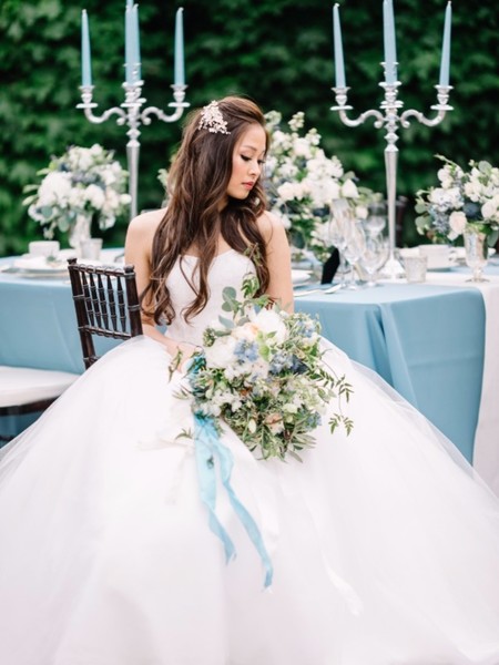 Soft Blue Garden Romance Wedding Ideas