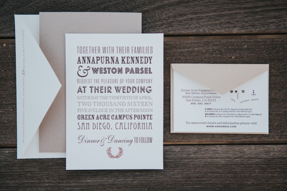 poster style wedding invitations