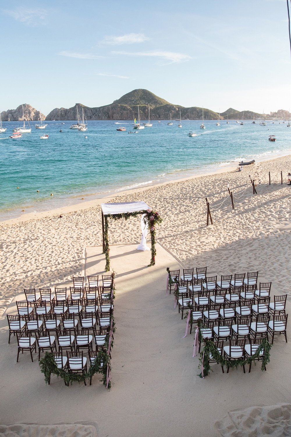 beach wedding ceremony in Cabo Mexico