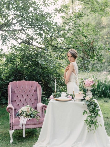 Blush Garden Romance Wedding Inspiration