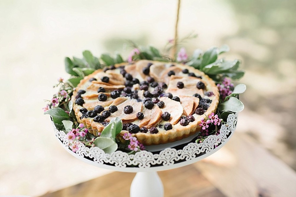 Wedding blueberry pie
