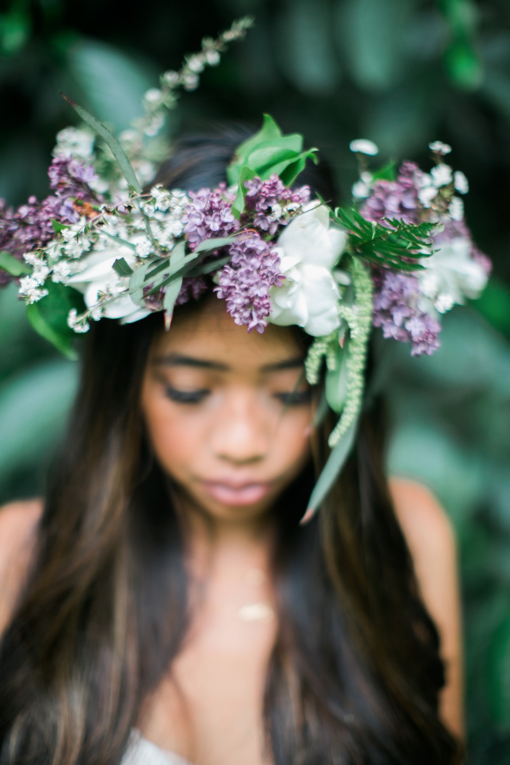 Bridal floral crown