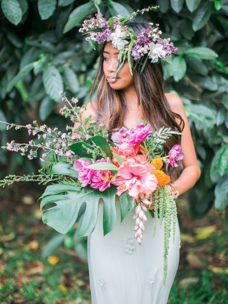 Hawaiian Boho Garden Wedding Inspiration