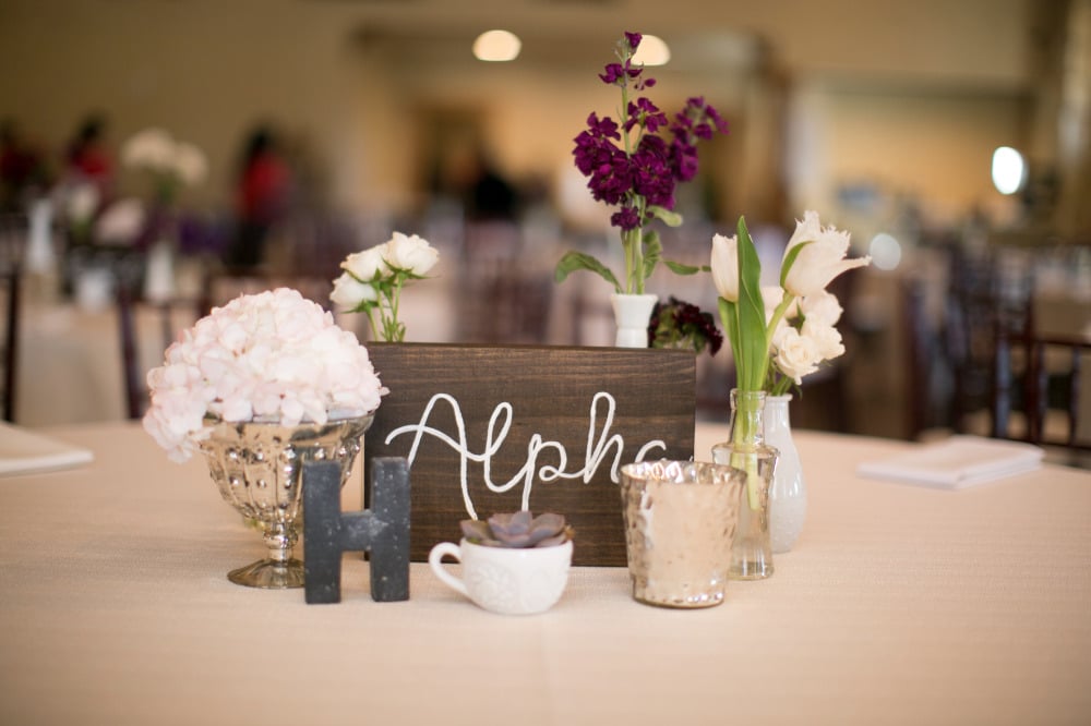 Navy inspired wedding table names