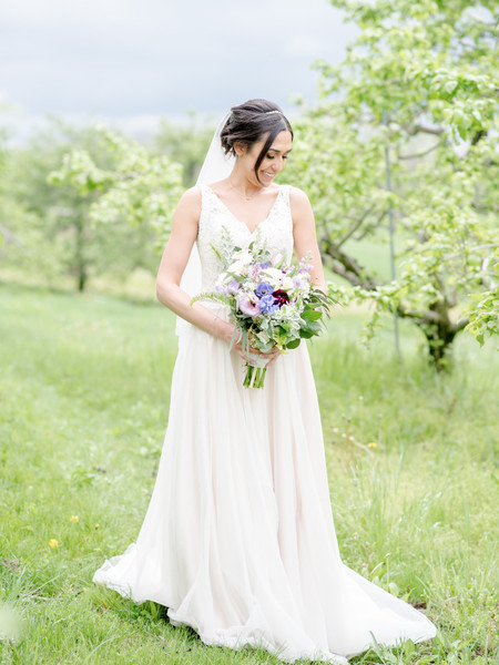 Pretty Purple Farm Wedding