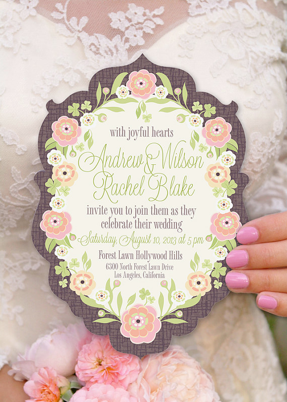 Rachel & Andrew's wedding invitation design