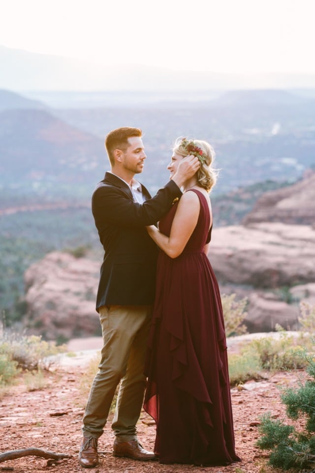 couple in love in Sedona Arizona