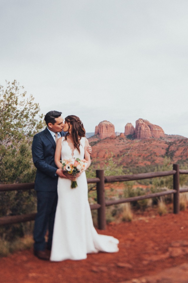 Arizona wedding couple just married
