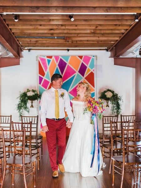 Fun Colorful Modern Wedding Ideas