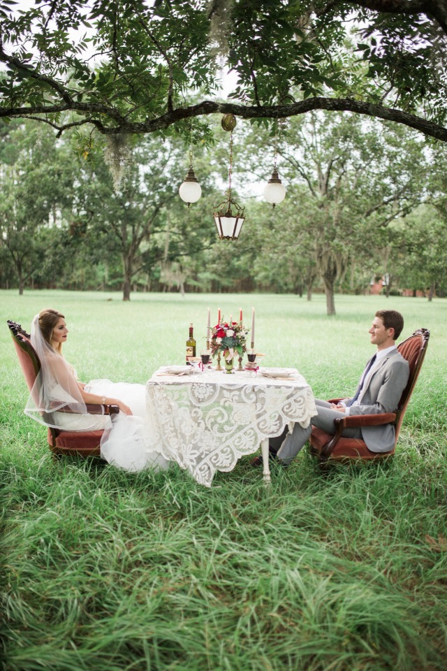 sweet and private sweetheart table