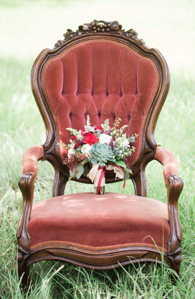 vintage furniture for just the right feel for your big day