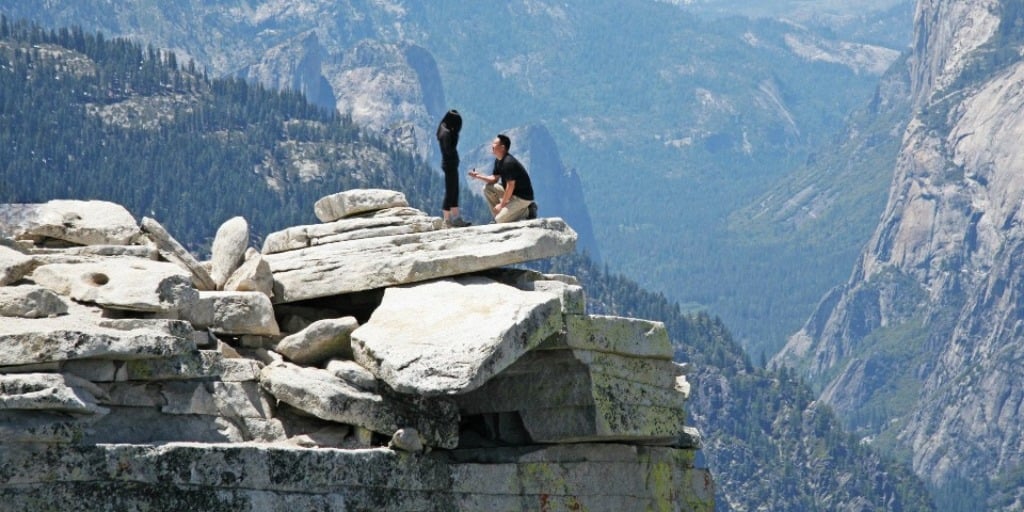 Grace and Ken's Northern California Half Dome Hiking Proposal