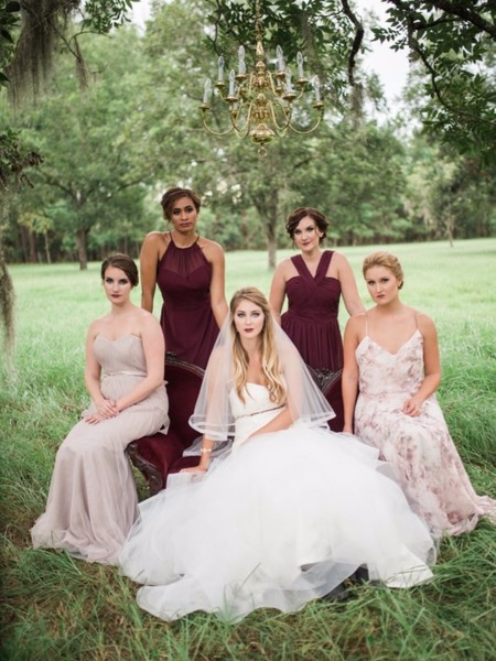 Purple and Gold Southern Ranch Wedding Ideas