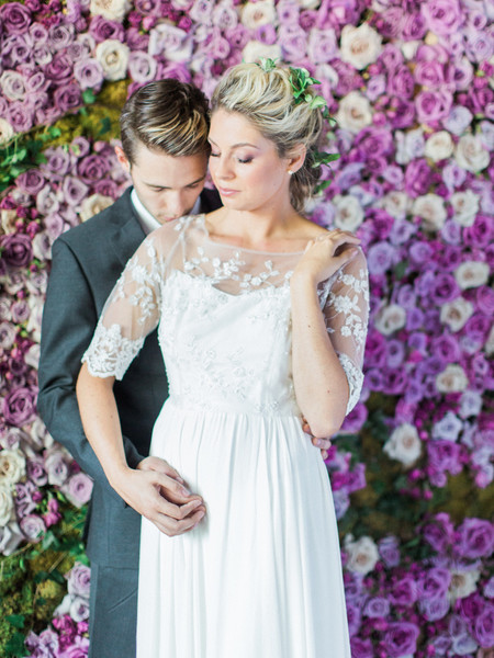 Purple Flower Heaven Wedding Inspiration