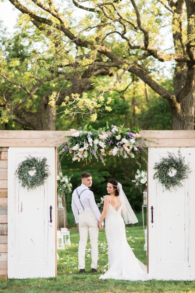 outdoor wedding ceremony entrance