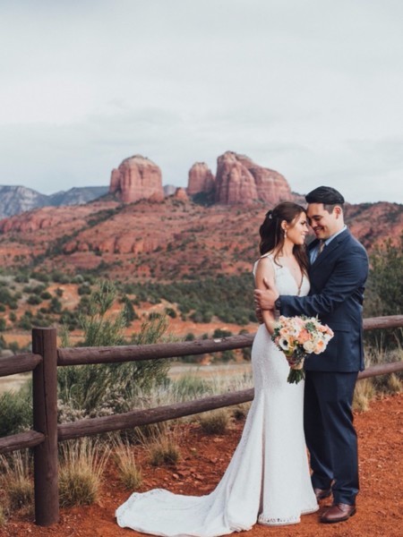 Red Rocks In The Rain Wedding