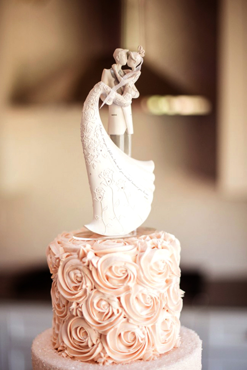 cute wedding cake topper figurine