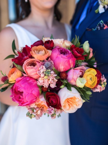 Vibrant Preppy Wedding In California