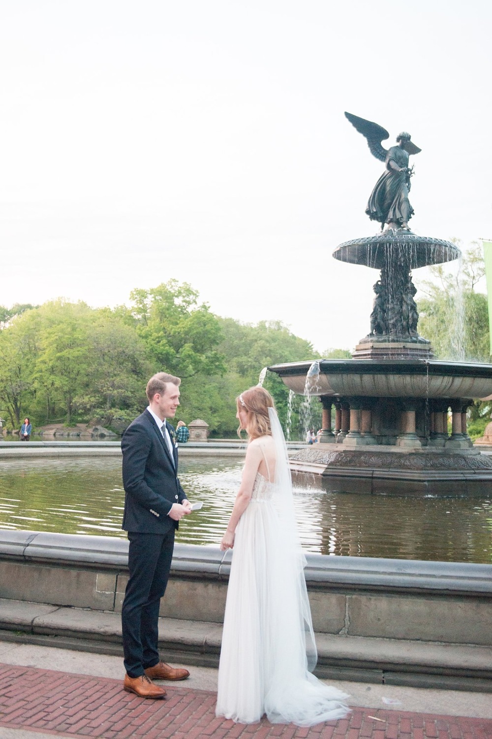 Bethesda Fountain in Central Park elopement