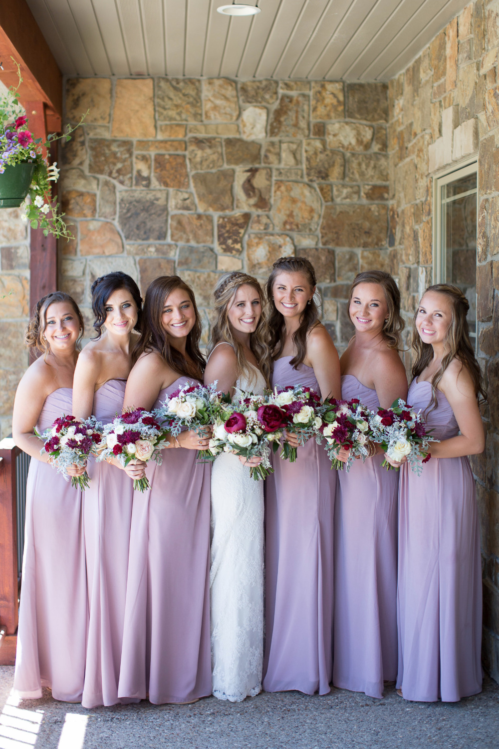 strapless lavender bridesmaid dresses