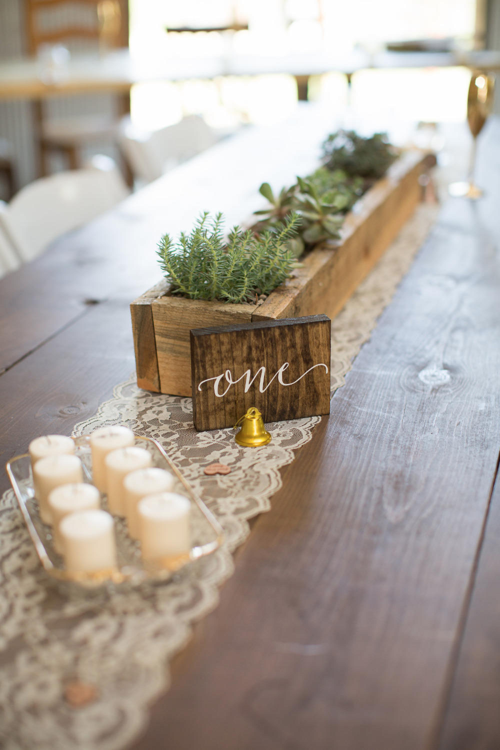 wooden block table numbers