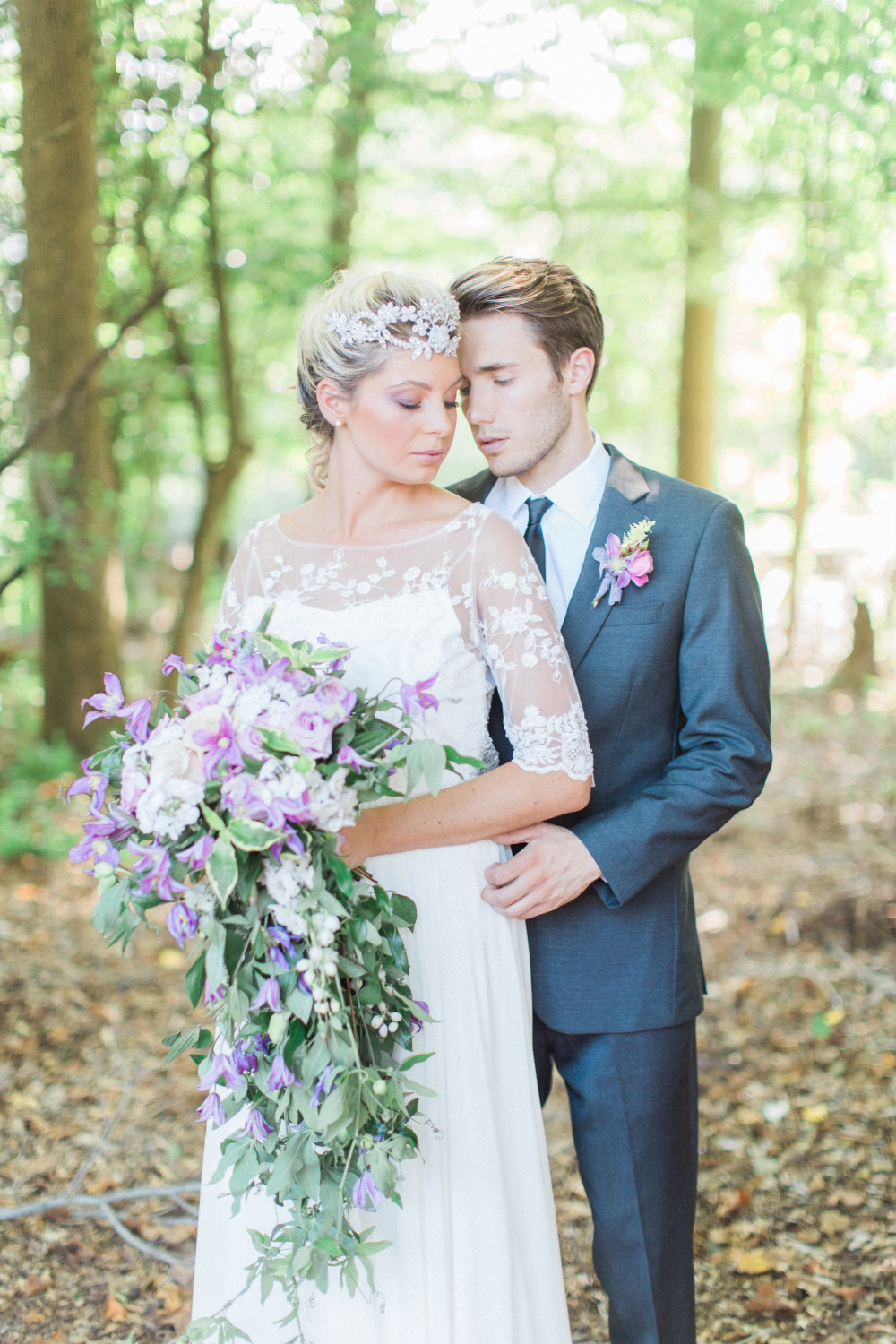 Purple Flower Heaven Wedding Inspiration