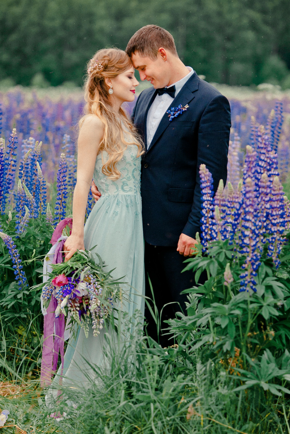 purple lupine vow renewal wedding ideas