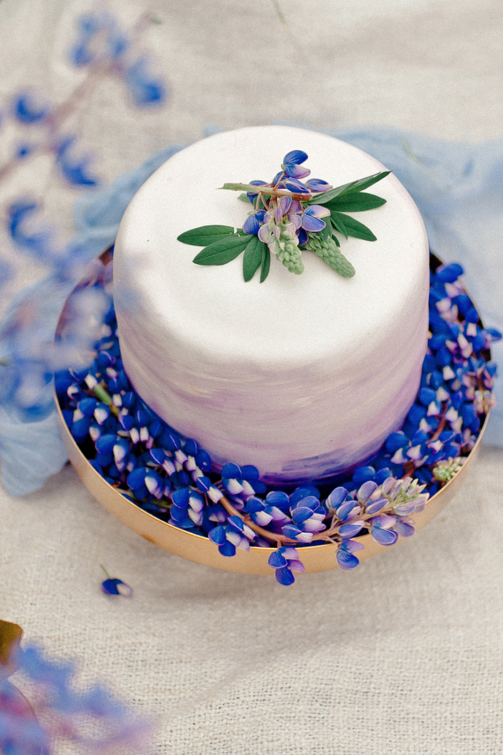 lupine wedding cake inspiration
