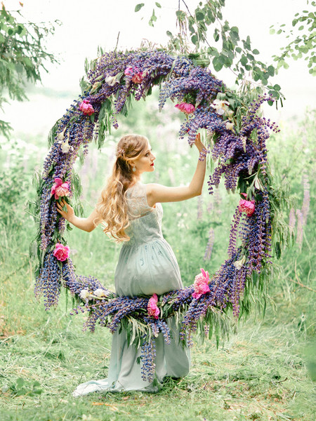 Lupines And Love Purple Wedding Inspiration