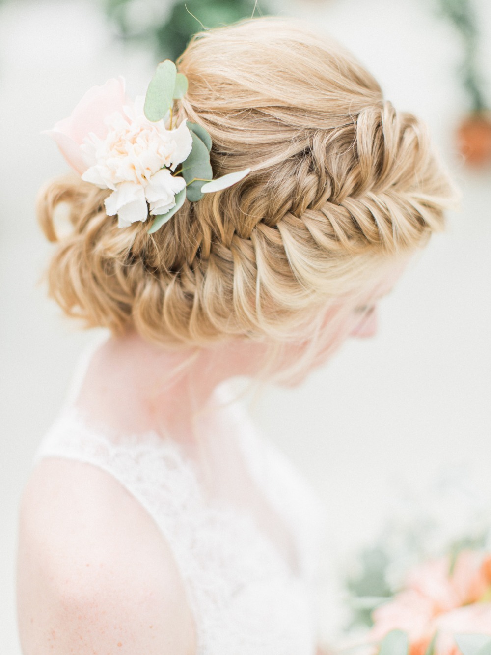 Gorgeous braided wedding hair