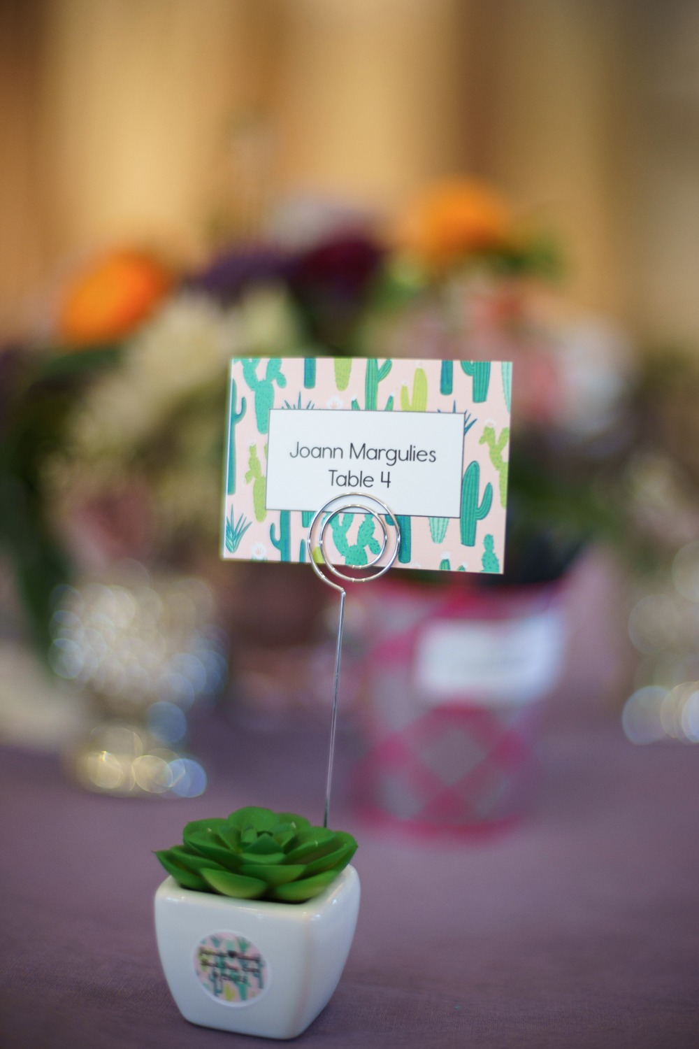 Tiny succulent wedding favors
