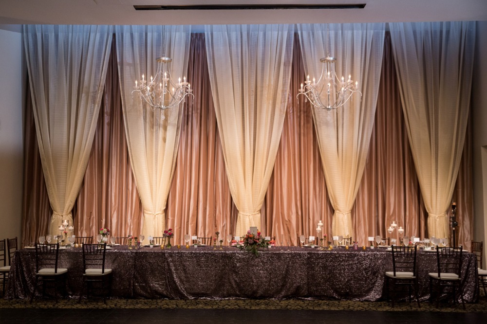 Head table decor and details