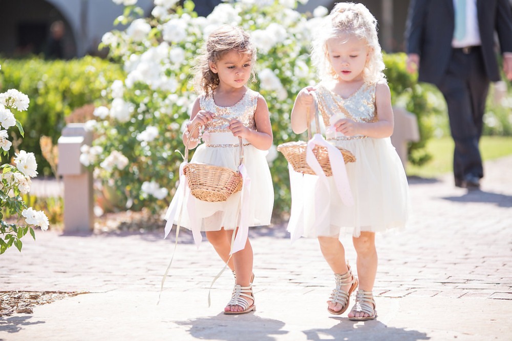 double the trouble with two flower girls