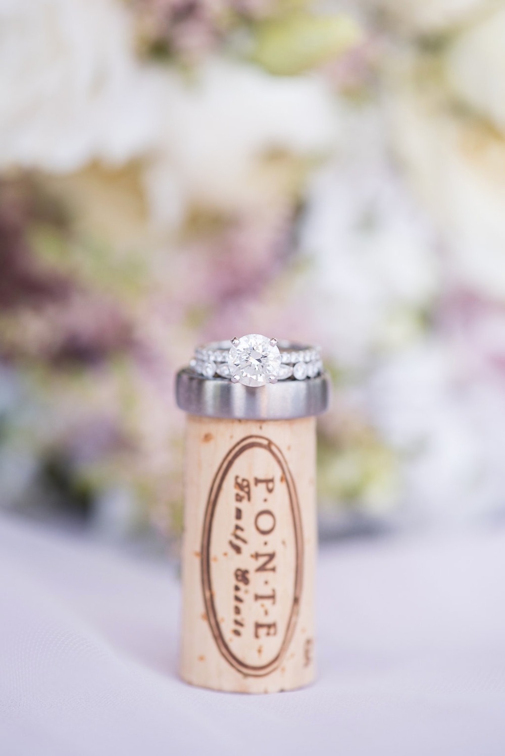 wedding ring photo idea for a winery